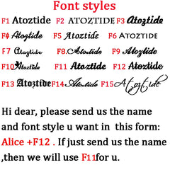 Personliga namn halsband i rostfritt stål