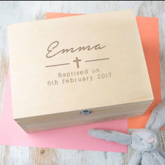 Personalized Baptism Keepsake Box
