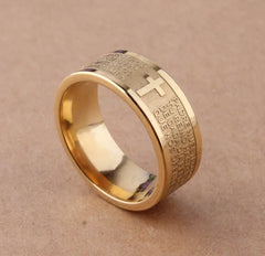 Spanish Golden Bible Ring