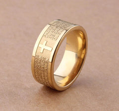 Spanish Golden Bible Ring