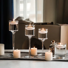 Glass Candle Holders