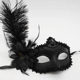 Peacock Feather Masquerade Mask