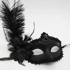 Peacock Feather Masquerade Mask