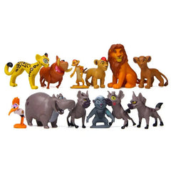 Disney film Lejonkungen Simba Nala Pumbaa Timon Zazu Anime Forest Guard Actionfigurer Dockor Modell Leksaker Present Mikro Landskap