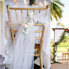 Tyllrulle 5M/10M Tygspole Tutu Sheer Crystal Organza Tyll för hembröllopsdekoration Baby shower DIY-tillbehör