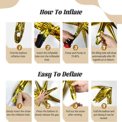 Svart & guld ballonggirlander