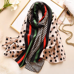 Luxury Silk Print Scarf