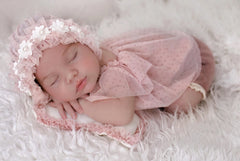 Nyfödd fotografi rekvisita Baby Girl Spets Romper Bodysuits Outfits Fotografi Girl Dress