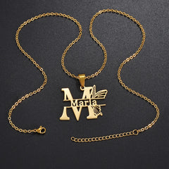 Personalized Capital Letters Pendant