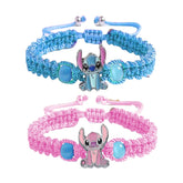 Disney Stitch Kvinna Armband Tecknad Lilo & Stitch Anime Figurtryck Söt Handled Present Barn Armband Leksaker Flickor Pojkar Presenter
