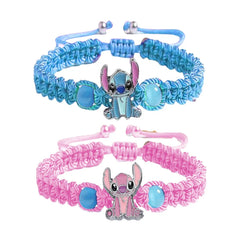 Disney Stitch Kvinna Armband Tecknad Lilo & Stitch Anime Figurtryck Söt Handled Present Barn Armband Leksaker Flickor Pojkar Presenter