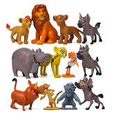 Disney film Lejonkungen Simba Nala Pumbaa Timon Zazu Anime Forest Guard Actionfigurer Dockor Modell Leksaker Present Mikro Landskap