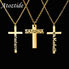 Atoztide Custom Cross Necklace