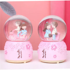 Glow Light Snow Music Box