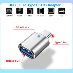 NNBILI USB 3.0 To Type C Adapter OTG To USB C USB-A To Micro USB Type-C Female Connector For HUAWEI Samsung Xiaomi POCO Adapters