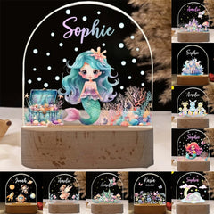 Personlig Barn Fairy Lamp Custom Castle 3D Nattljus För Barn Tinkebell Sovrum Heminredning Födelsedag Julklapp