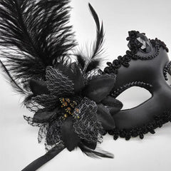 Peacock Feather Masquerade Mask