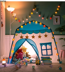Barntält Inomhus Utomhusspel Trädgård Tipi Princess Castle Vikbar Cubby Toys Tält Enfant Room House Tipi Playhouse