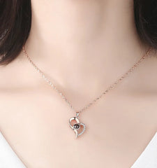 Love Heart Projection Necklace