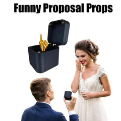 Barns långfinger-överraskningspresentförpackning Jul Halloween Roligt upptåg Nyår Skrivbord Heminredning Presenter Miniatyrföremål