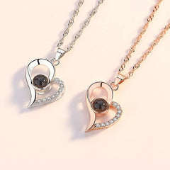 Love Heart Projection Necklace