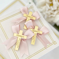 Engraved Acrylic Cross Centerpieces