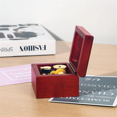 Wooden Music Box with Mirror