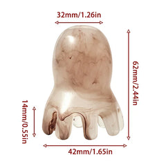 Resin Octopus Massage Comb