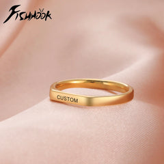 Engrave Name Finger Rings
