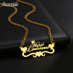 Atoztide Custom Name Necklace