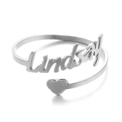 Customized Name Love Ring