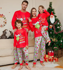 Julmatchande familjepyjamas