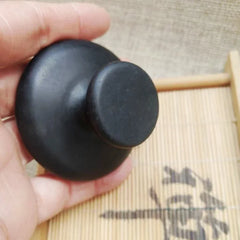 Black Raw Stone Massage Mushroom