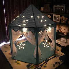 Children's Tent Indoor and Outdoor Game House Boys and Girls Hexagonal Mesh Tent Baby Crawling Tent Children's Beach Tent