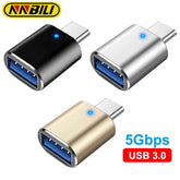 NNBILI USB 3.0 till typ C-adapter OTG till USB C USB-A till mikro-USB typ-C honkontakt för HUAWEI Samsung Xiaomi POCO-adaptrar
