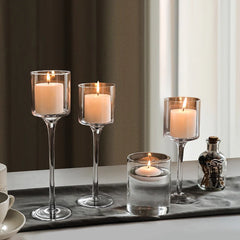 Glass Candle Holders
