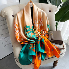 Luxury Silk Print Scarf