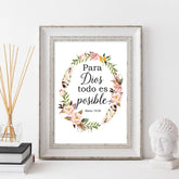 Spanish Bible Verse Wall Art