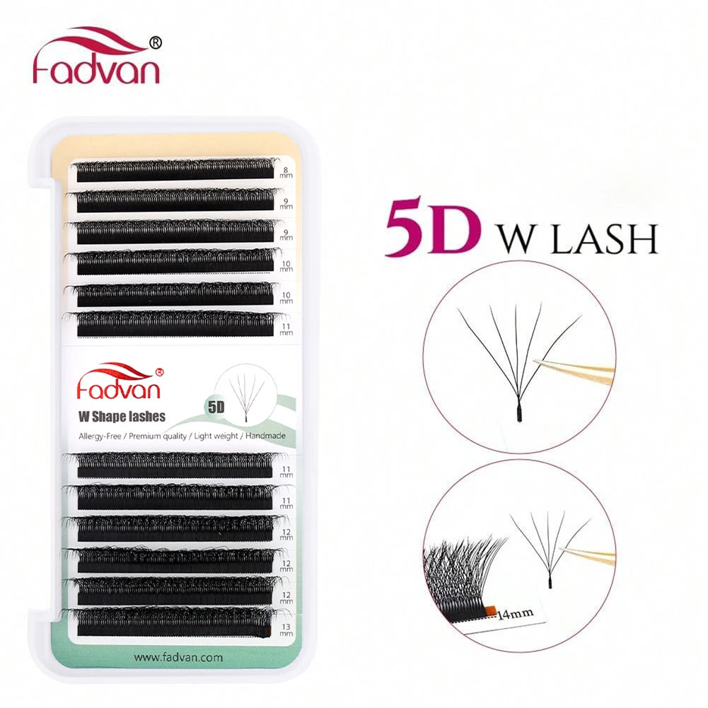 Fadvan Eyelashes W 3D 4D 5D Eyelash Extension W Novelty Hybrid Volume Make-up