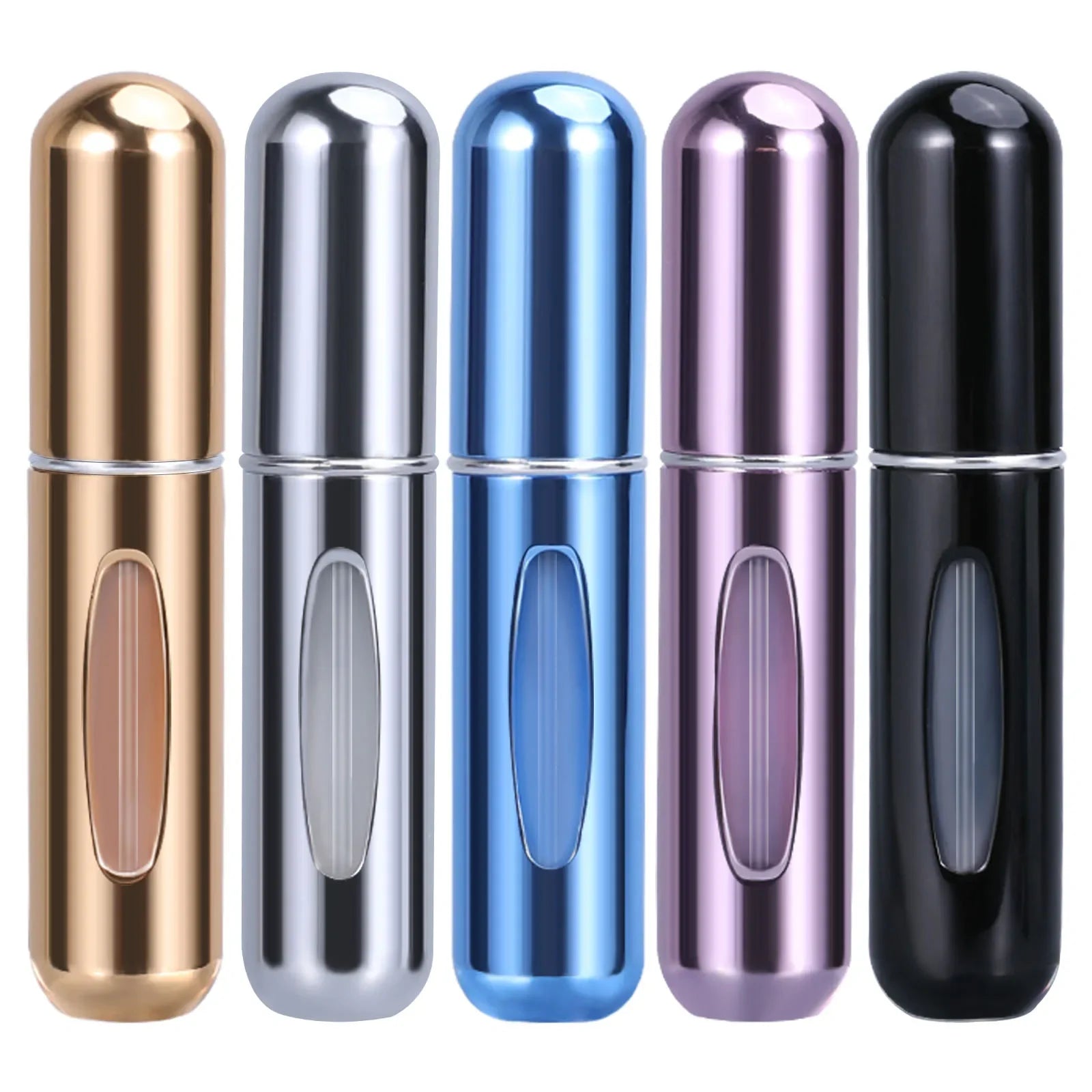 5/8ml Refillable Perfume Spray Atomizer Aluminum Perfume Spray Scent Pump Perfume Atomizer Refillable Mini Bottle for Travel