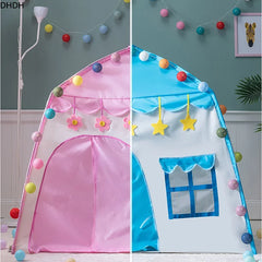 Nytt barntält Inomhus Utomhusspel Trädgård Tipi Princess Castle Vikbar Cubby Toys Tält Enfant Room House Teepee Playhouse