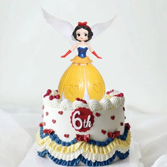Disney Frozen Elsa Anna Snow White Sofia Princess Dance Robot with Night Light Music Luminous Toy Cake Decoration Kids Toys Gift