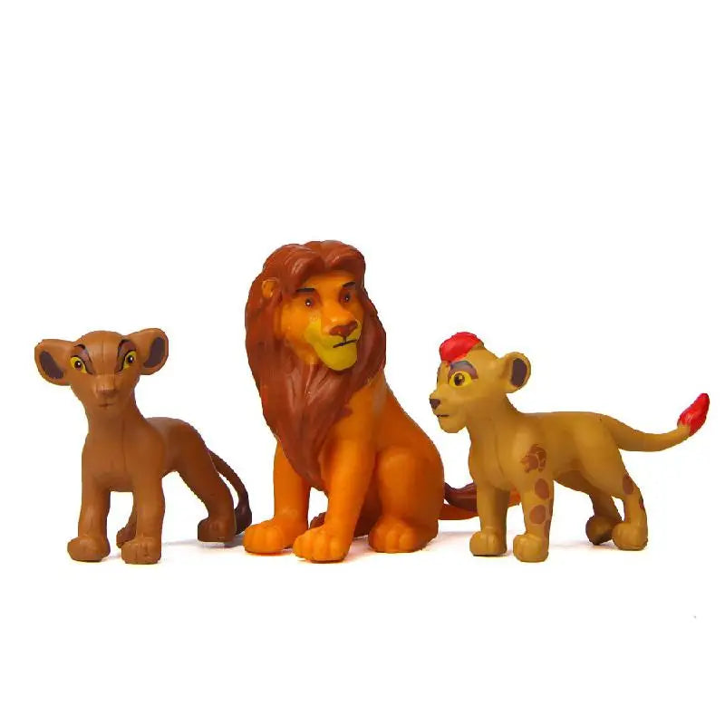 Disney Movie The Lion King Simba Nala Pumbaa Timon Zazu Anime Forest Guard Action Figures Dolls Model Toys Gift Micro Landscape