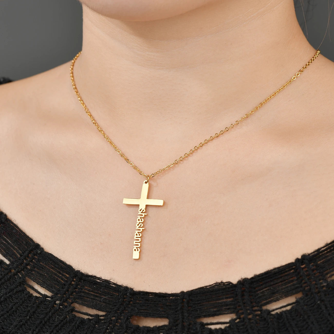 Atoztide Custom Cross Necklace