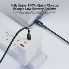 Toocki 100W Typ C till USB C-kabel PD 3.0 Snabbladdning 4.0 Snabbladdning Typ C till Type C för iPhone 15 Macbook Samsung Xiaomi