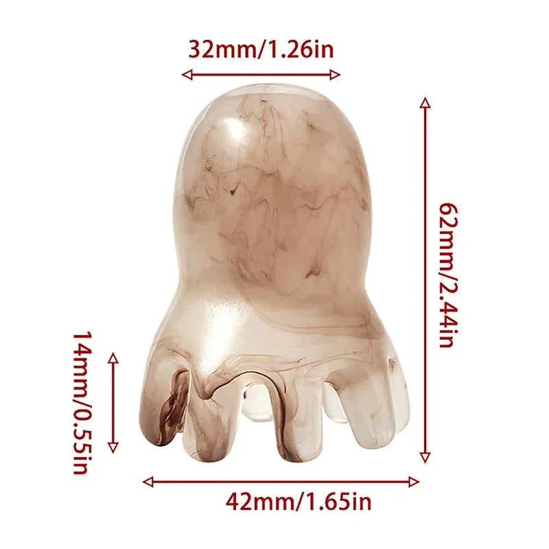Resin Octopus Massage Comb