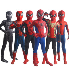 Spiderman kostym för barn Zentai Suit Spider Man Into The Spider Verse Miles Morales Superhjälte Cosplay Bodysuit Vuxen Jumpsuits