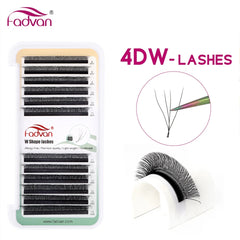 Fadvan Eyelashes W 3D 4D 5D Eyelash Extension W Novelty Hybrid Volume Make-up