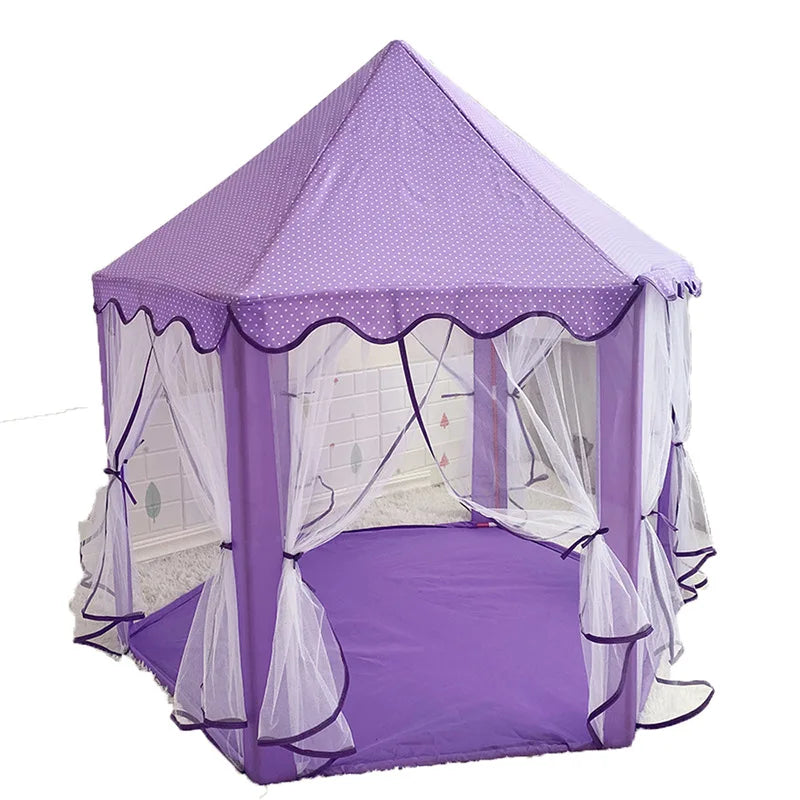 Children's Tent Indoor and Outdoor Game House Boys and Girls Hexagonal Mesh Tent Baby Crawling Tent Children's Beach Tent