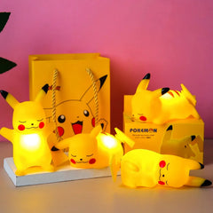 Pokemon Pikachu nattlampa Glödande barnleksak Pokemon Pikachu Söt sänglampa Barnfödelsedagsjulklapp